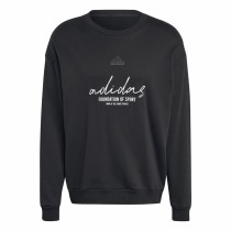 Herren Sweater ohne Kapuze Adidas Brand Love French Terry Schwarz
