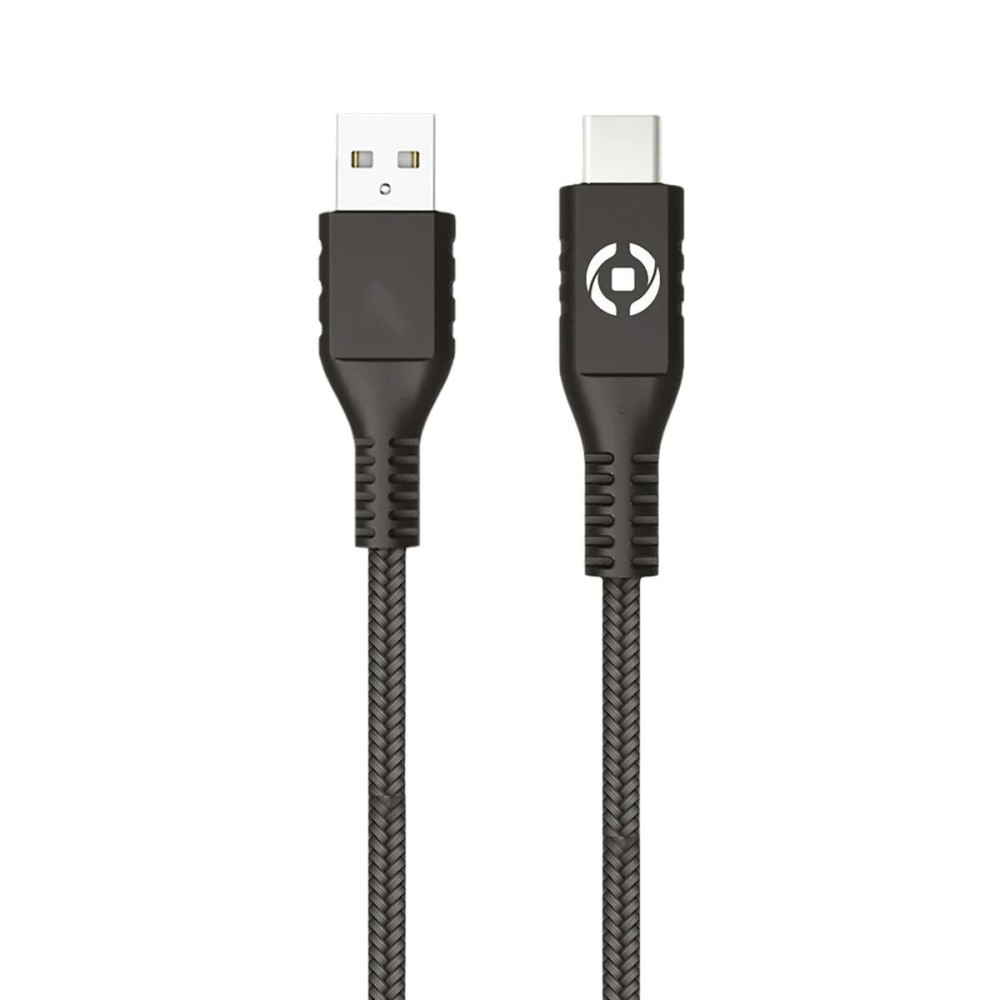 USB A to USB C Cable Celly PL2MUSBUSBC 2 m Black