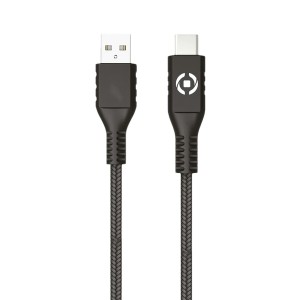 Câble USB A vers USB C Celly PL2MUSBUSBC 2 m Noir