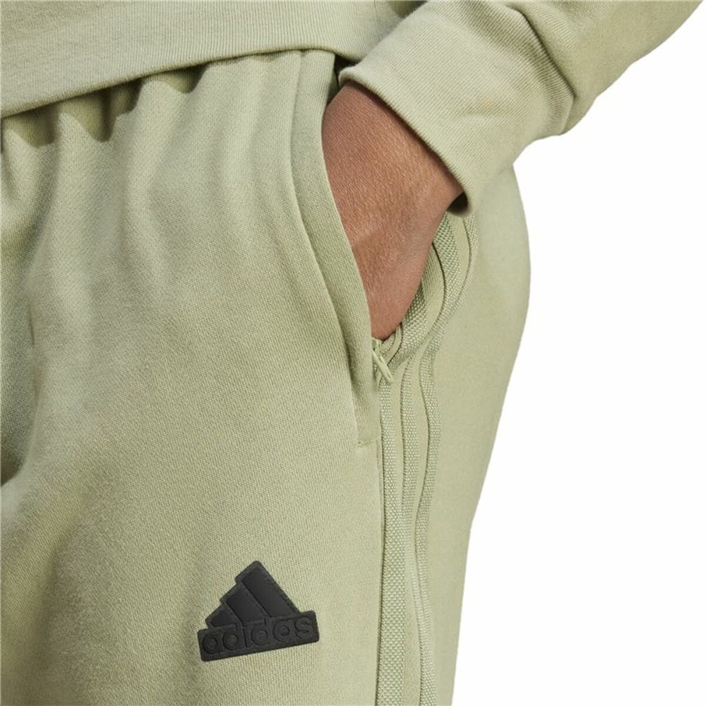 Lange Sporthose Adidas Brand Love French Terry grün Herren