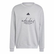 Herren Sweater ohne Kapuze Adidas Brand Love French Terry Grau