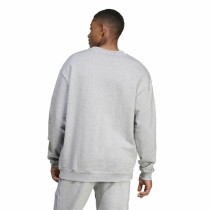 Herren Sweater ohne Kapuze Adidas Brand Love French Terry Grau