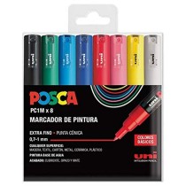 Marker-Set POSCA PC-1M 8 Stücke Bunt