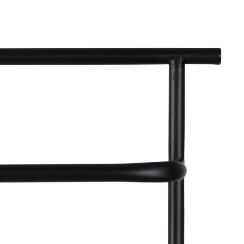 Free-Standing Towel Rack Black Iron 20,8 x 13 x 61,5 cm