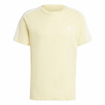 Herren Kurzarm-T-Shirt Adidas Essentials Single Jersey 3-Stripes Gelb