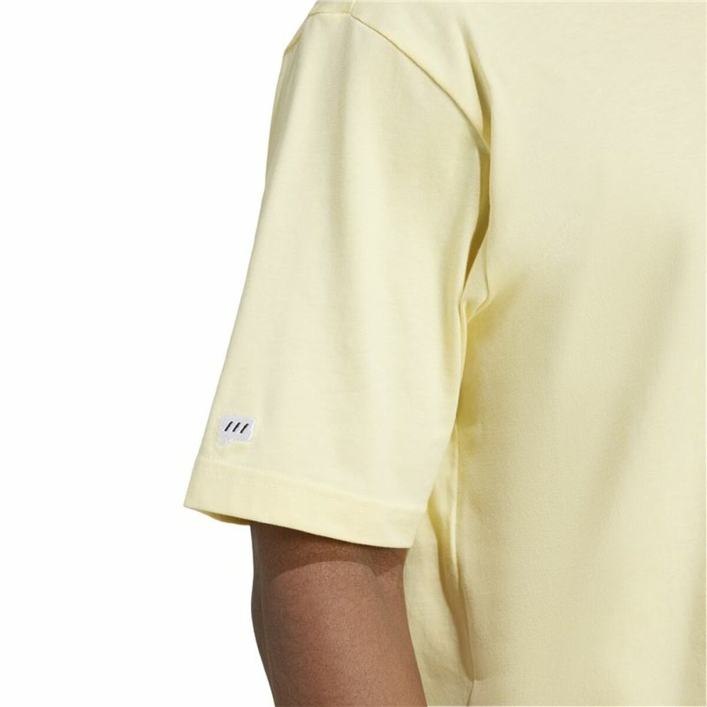 Herren Kurzarm-T-Shirt Adidas Remoji Pocket Graphic Gelb Gold