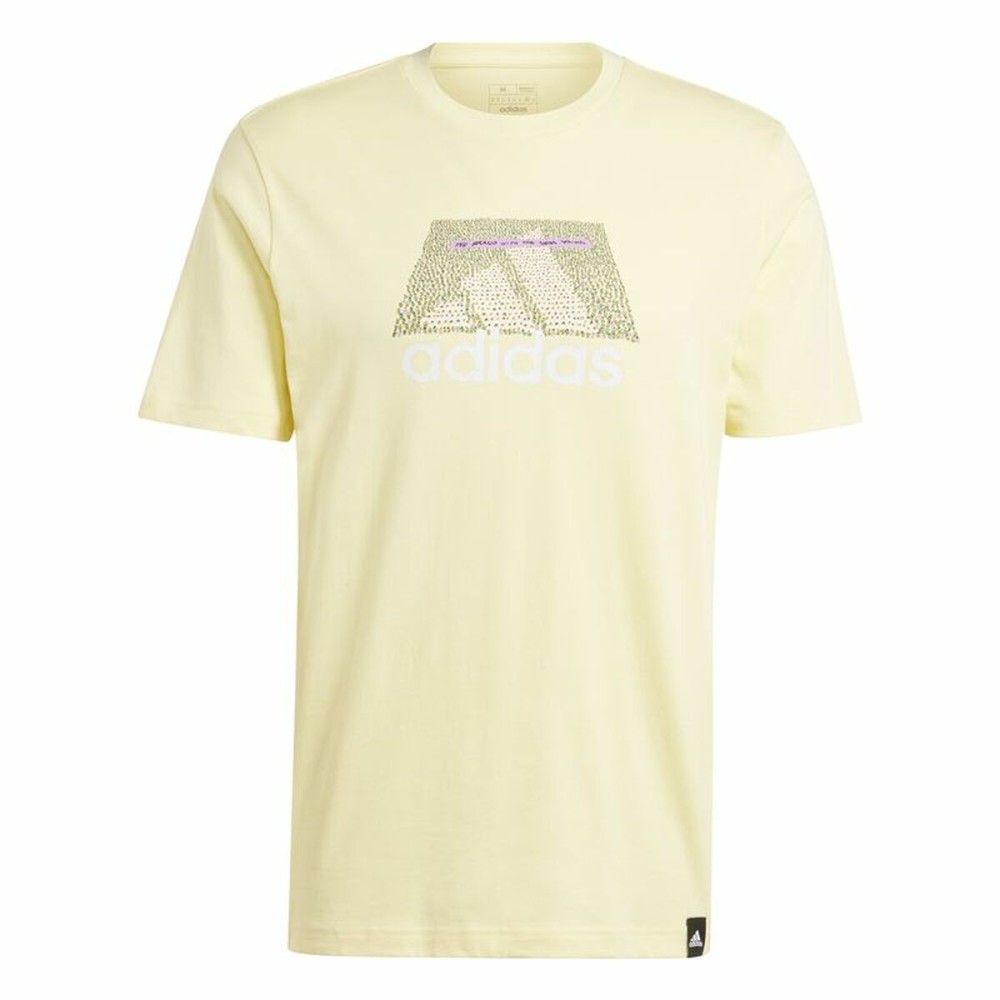 Herren Kurzarm-T-Shirt Adidas Codes Bos Graphic Gelb
