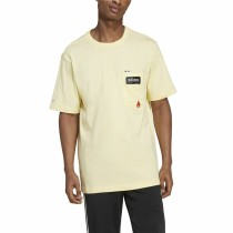 Herren Kurzarm-T-Shirt Adidas Remoji Pocket Graphic Gelb Gold