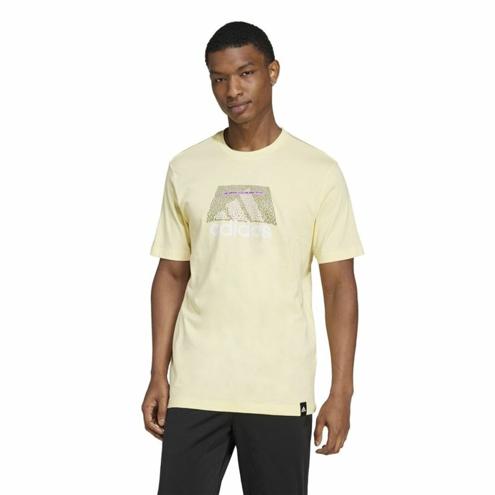 Herren Kurzarm-T-Shirt Adidas Codes Bos Graphic Gelb
