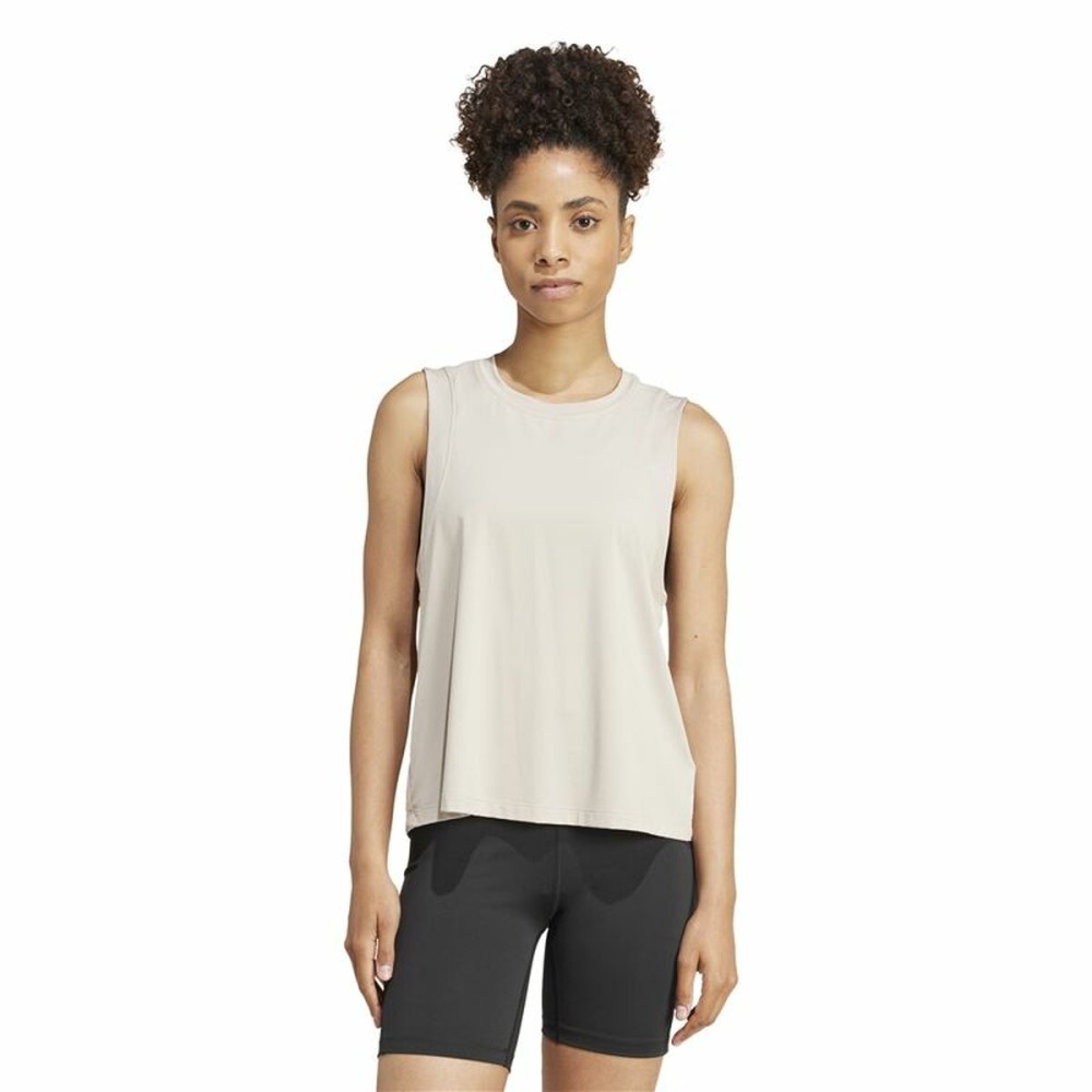 Tanktop Frau Adidas Studio Beige