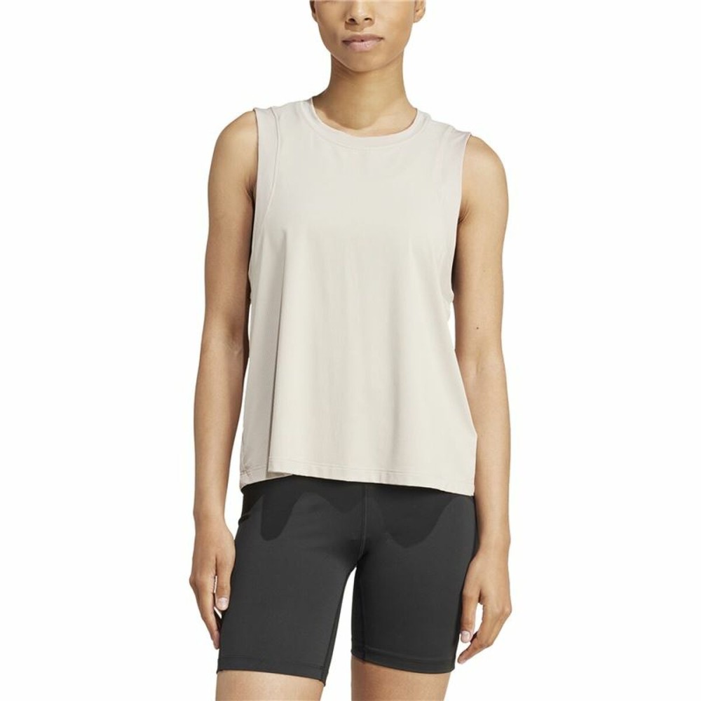 Tanktop Frau Adidas Studio Beige