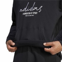 Sweat à capuche homme Adidas Brand Love French Terry Noir