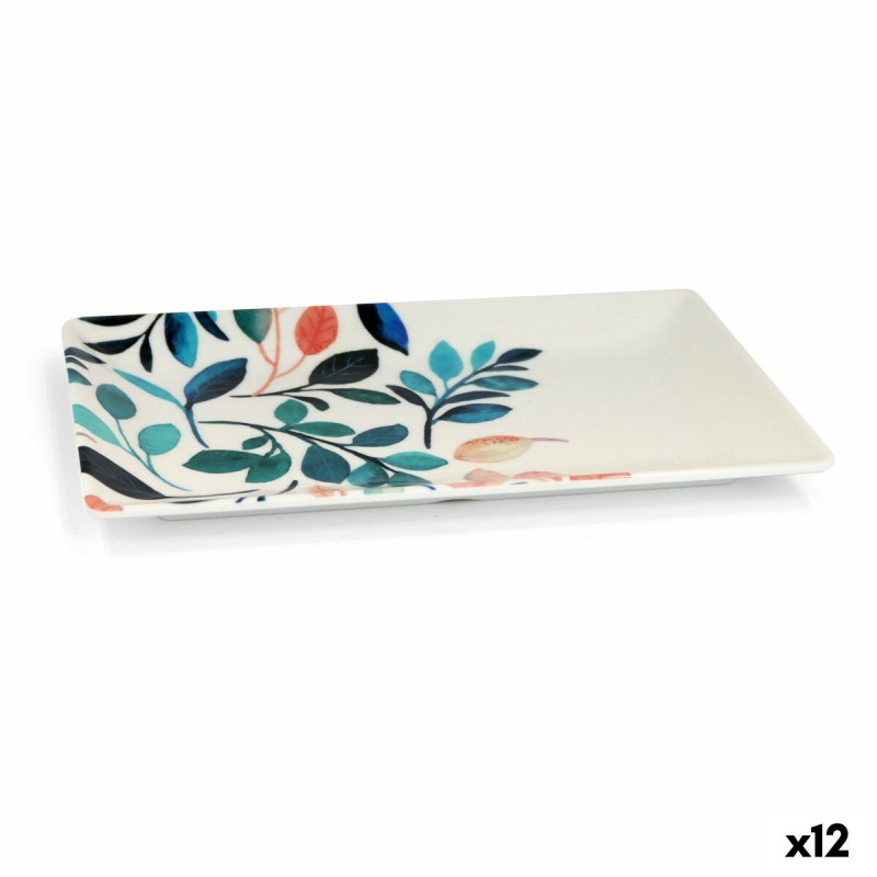 Plateau La Mediterránea Alba Mélamine 25 x 15 x 2 cm (12 Unités)