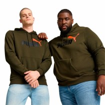 Sweat à capuche homme Puma Ess+ 2 Col Big Logo Marron