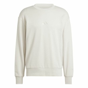 Herren Sweater ohne Kapuze Adidas All Szn French Terry Crew Beige