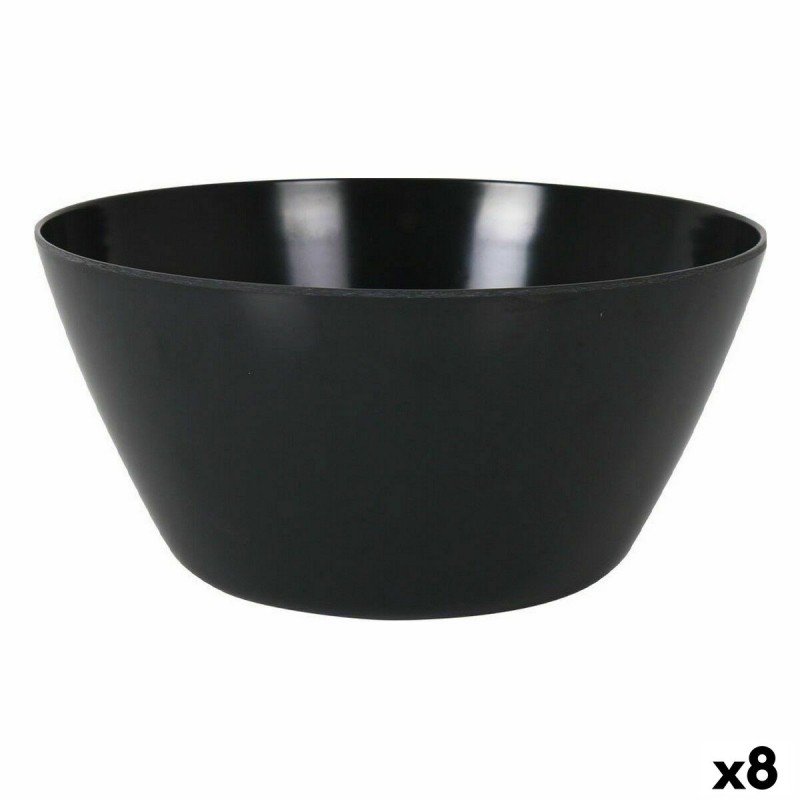 Salatschüssel La Mediterránea Melamine Anthrazit (8 Stück)