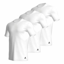 Herren Kurzarm-T-Shirt Adidas Ss Tee Crew Active Core Cotton Weiß 3 Stück