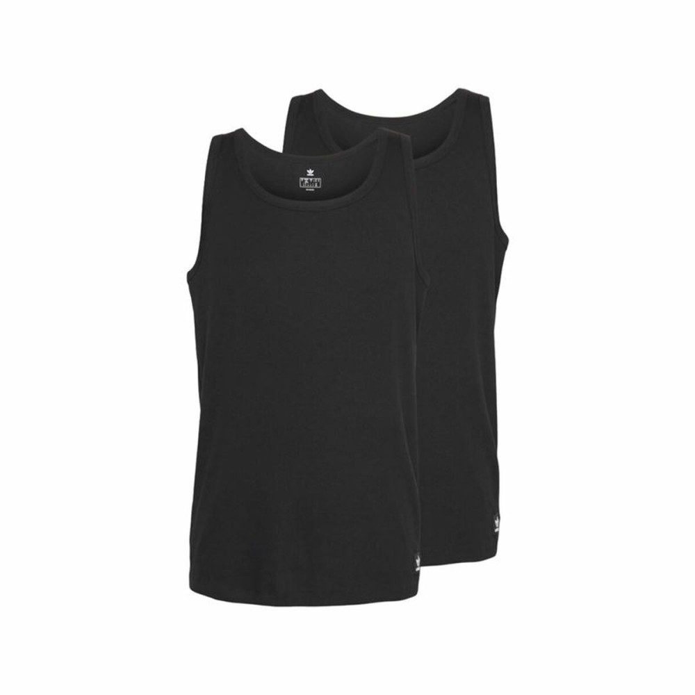 Tanktop Mann Adidas Active Flex Cotton Schwarz 2 Stück