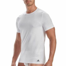 Herren Kurzarm-T-Shirt Adidas Ss Tee Crew Active Core Cotton Weiß 3 Stück