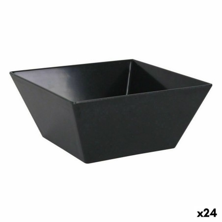 Bol pour Apéritifs La Mediterránea Mélamine Anthracite 18 x 18 x 8 cm (24 Unités)