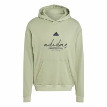 Men’s Hoodie Adidas Brand Love French Terry Hoodie Green Light Green