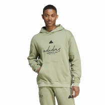 Men’s Hoodie Adidas Brand Love French Terry Hoodie Green Light Green