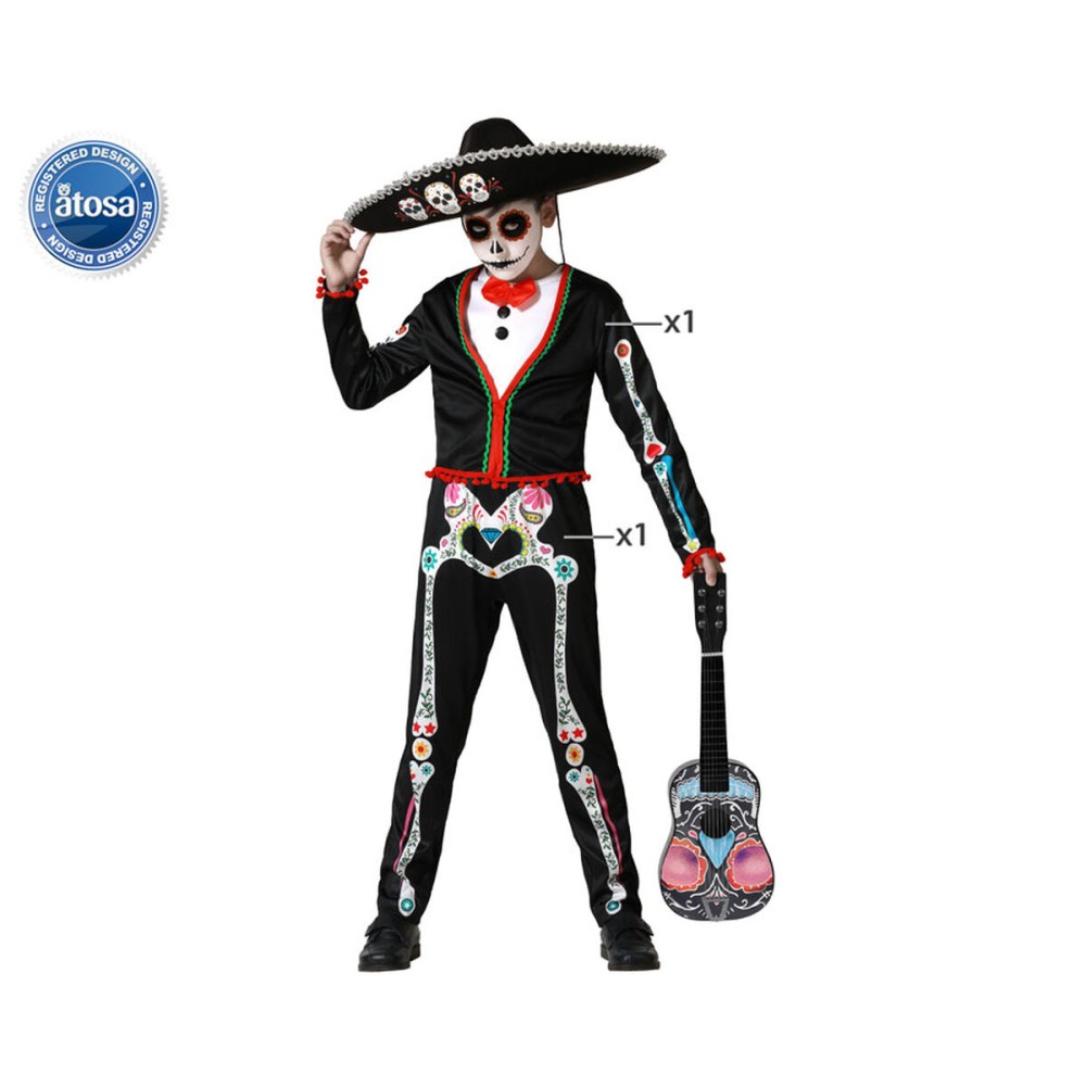 Children's costume Skeleton Mexican