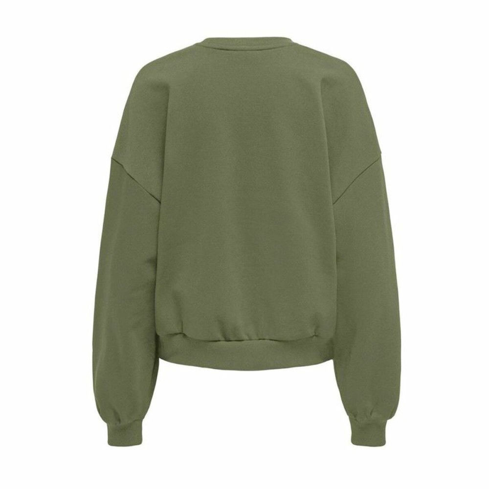 Women’s Sweatshirt without Hood Only Only Onlkatya L/S Love Olive
