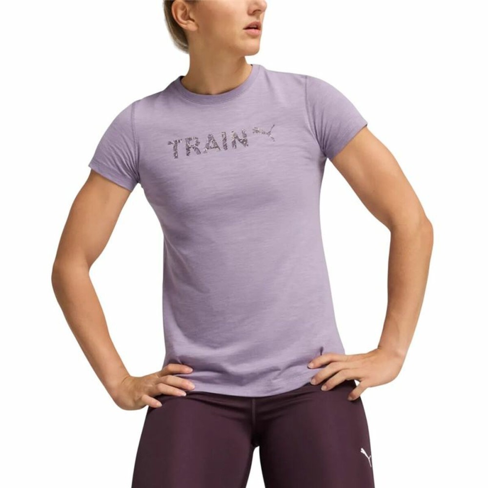 T-shirt à manches courtes femme Puma Graphic Train Lavande