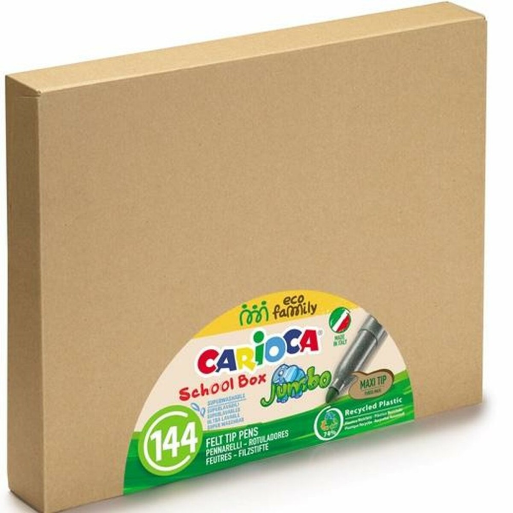 Ensemble de Marqueurs Carioca Schoolbox Multicouleur (4 Unités)