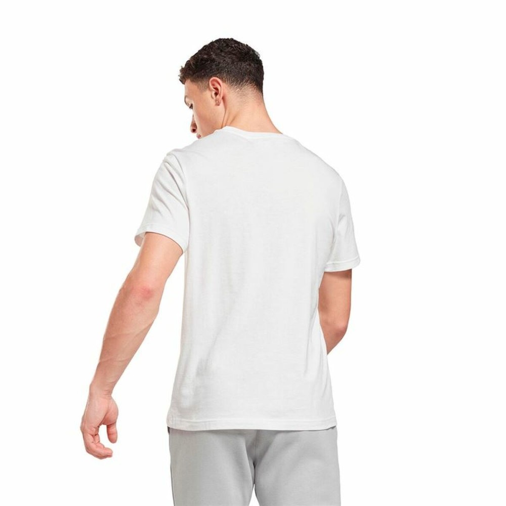 Herren Kurzarm-T-Shirt Reebok Identity Left Chest Logo Weiß