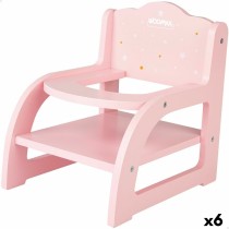 Chaise pour poupées Woomax 16,5 x 21 x 20 cm Rose 6 Unités