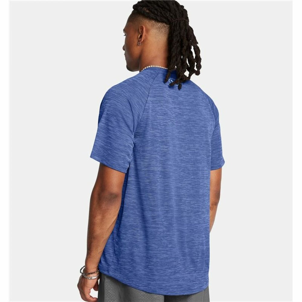 T-shirt à manches courtes homme Under Armour Tech Textured Ss Bleu foncé