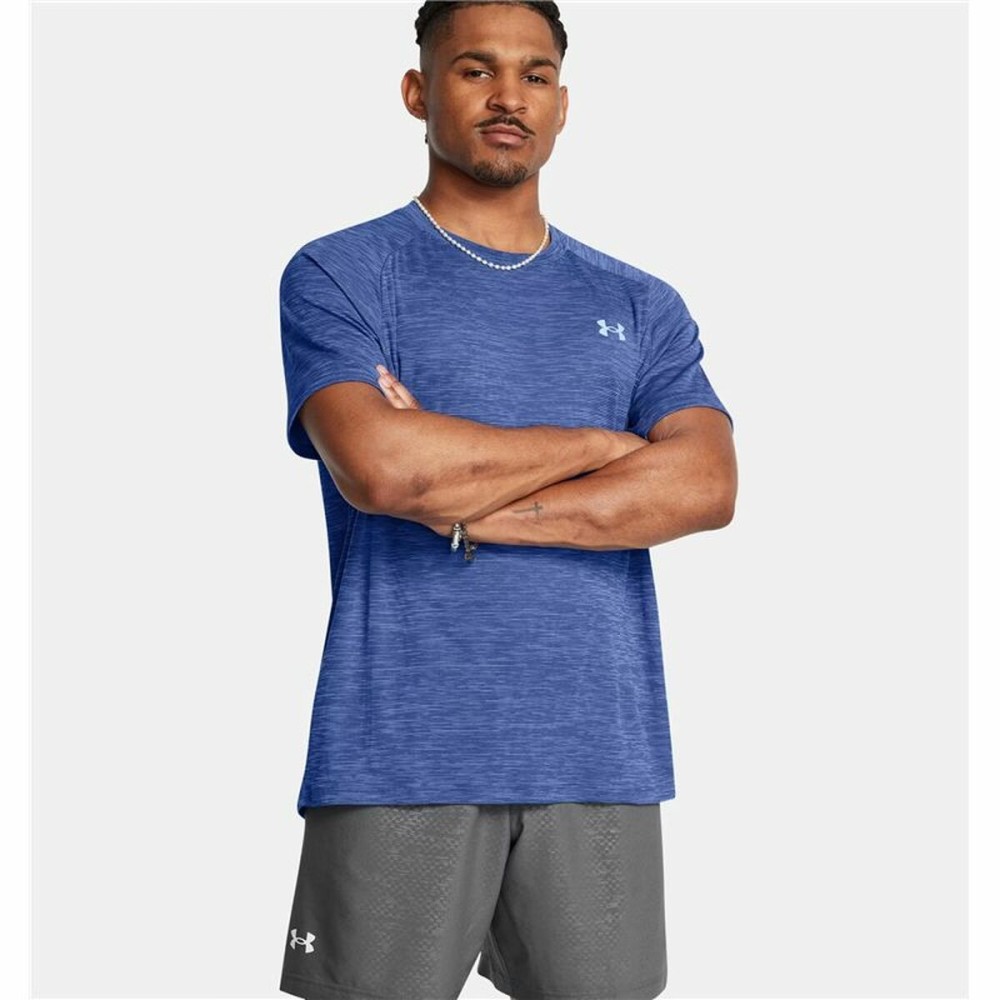 T-shirt à manches courtes homme Under Armour Tech Textured Ss Bleu foncé