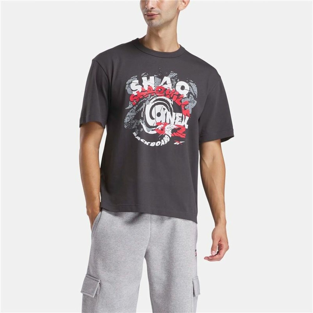 Men’s Short Sleeve T-Shirt Reebok Gs Hs Shaq Spiral Te Black