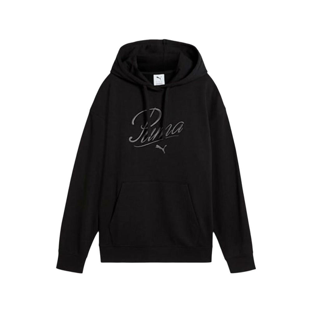 Damen Sweater mit Kapuze Puma Puma Essentials Script Comfort H Schwarz