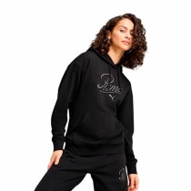 Sweat à capuche femme Puma Puma Essentials Script Comfort H Noir
