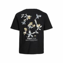 Herren Kurzarm-T-Shirt Jack & Jones Jorvarenna Painted Schwarz