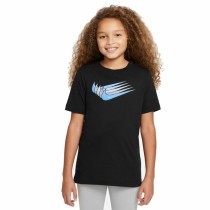 Child's Short Sleeve T-Shirt Nike Sportswear Black