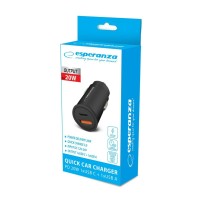 Ladegerät fürs Auto Esperanza EZC111K Schwarz 20 W
