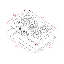 Plaque à Induction Teka EFX 70.1 5G AI AL DR CI