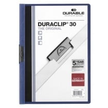 Dossier de Portefeuilles Durable Duraclip 30 Bleu foncé Bleu ciel A4 25 Pièces