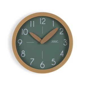 Wanduhr Versa grün Kunststoff Minimalistisch 4,1 x 30 x 30 cm