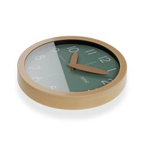 Wanduhr Versa grün Kunststoff Minimalistisch 4,1 x 30 x 30 cm