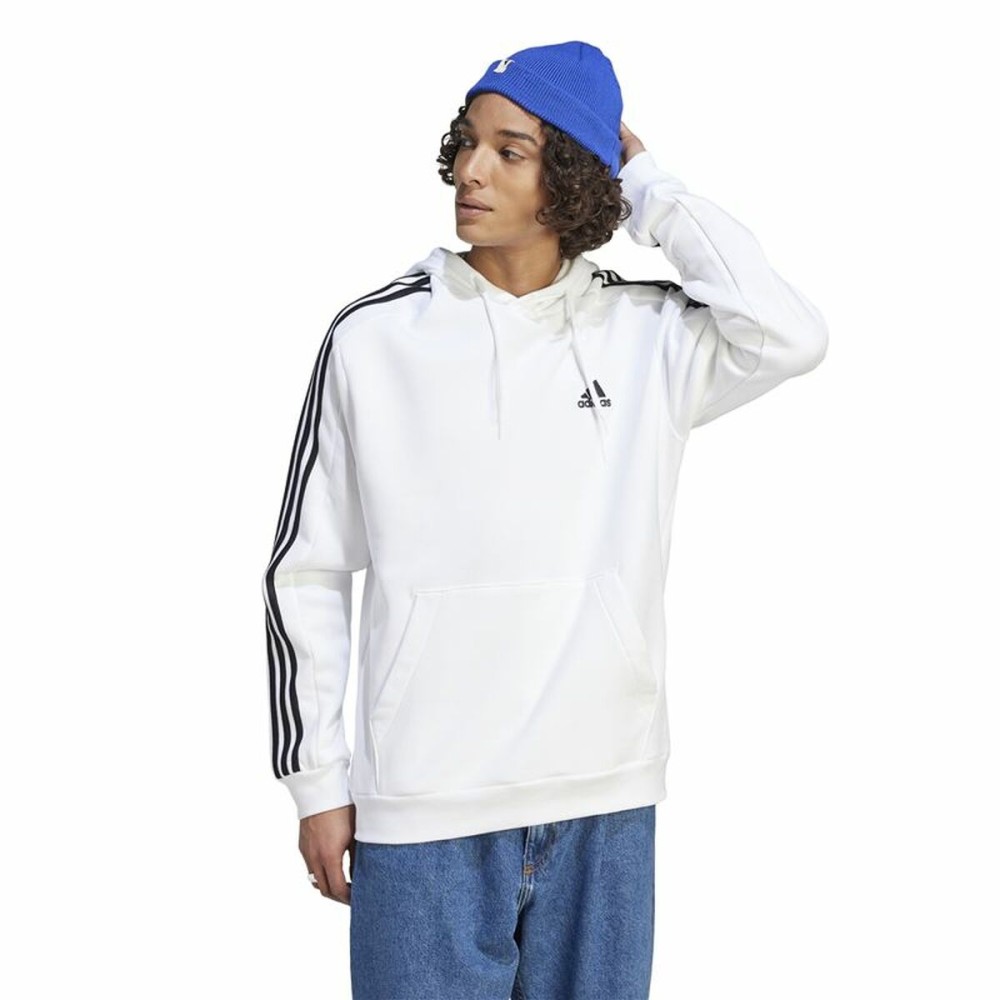 Men’s Hoodie Adidas 3S Fl Hd White XL
