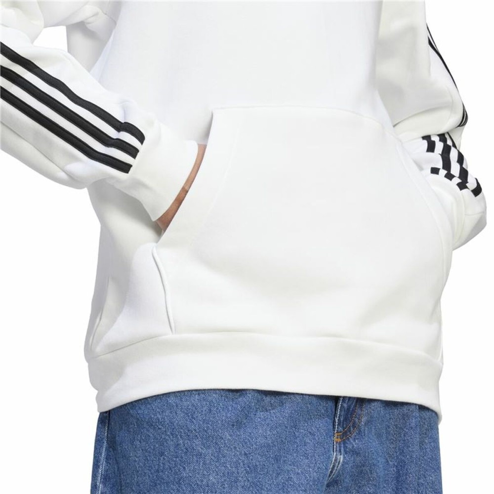 Sweat à capuche homme Adidas 3S Fl Hd Blanc XL