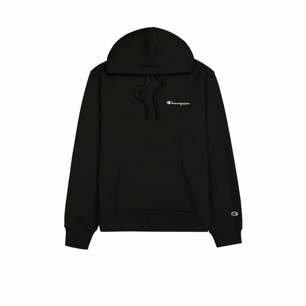 Herren Sweater mit Kapuze Champion Hooded Sweatshirt Schwarz L