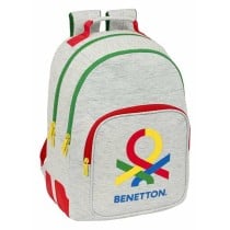 Schulrucksack Benetton Pop Grau 32 x 42 x 15 cm