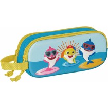 Double Carry-all Baby Shark Blue 21 x 8 x 6 cm 3D