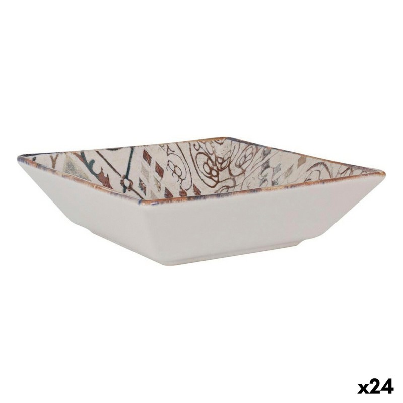 Saladier La Mediterránea Grecia Porcelaine 18 x 18 x 5 cm (24 Unités)